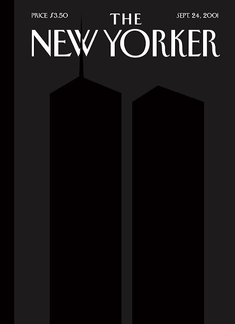 Portada Black on Black de The New Yorker, publicada el 24 de septiembre de 2001