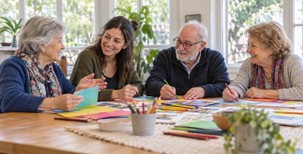 Inclusión de personas mayores mediante la participación comunitaria, el encuentro entre generaciones y las actividades compartidas.