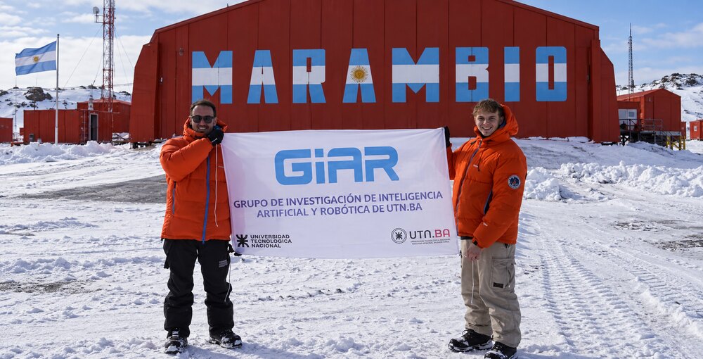El GIAR de la UTN Buenos Aires desarrolla proyectos de inteligencia artificial y robótica aplicados a investigaciones científicas que llegaron hasta la Base Marambio, en la Antártida Argentina