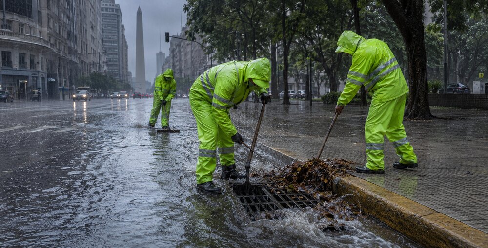 Operativo preventivo de la Ciudad de Buenos Aires ante El Niño y las tormentas intensas previstas en las 15 comunas.