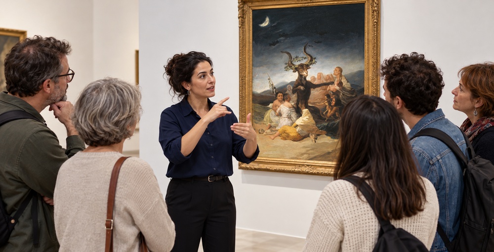 Visitas en Lengua de Señas Argentina para descubrir las obras de Goya en el Museo Nacional de Bellas Artes de Buenos Aires.